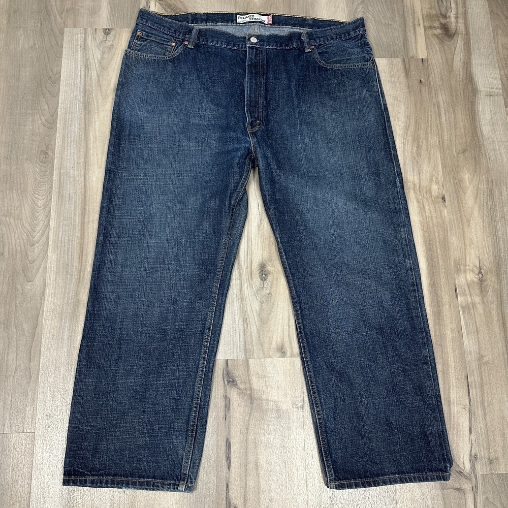 Levi's 559 Relaxed Straight Mens Jeans Dark Wash Denim 5 Pocket 44x30
